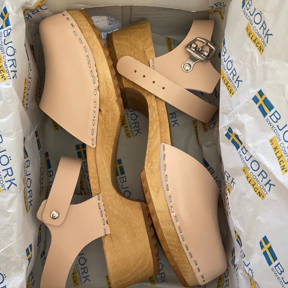 Bjork Alma leather clog new in box